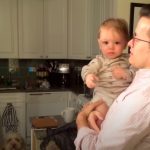 The poor Baby is Totally confused when he met Dad’s Twin
