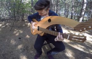 harp, guitar, cover, performance, chills, calm, strings, beautiful