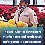 A Talented Deli Clerk chills all the shoppers