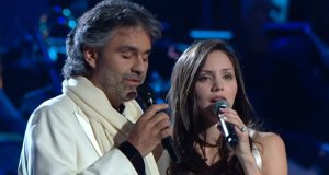 Andrea Bocelli, Katharine Mcphee, performance, duet, rendition, legendary,