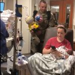 soldier surprises wife at hospital
