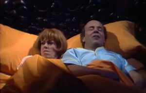 the Carol Burnett Show: The Wedding Anniversary Surprise, honneymoon best surprise, Carol Burnett and Tim Conway best scenes, funniest tv show in USA, wooden bed room, stylish bed room in tv show, bed room in tv show
