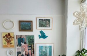 wall decor, DIY decor, home decor, gallery wall, thrifting, wall art, frame craft, texture, dimension, affordable