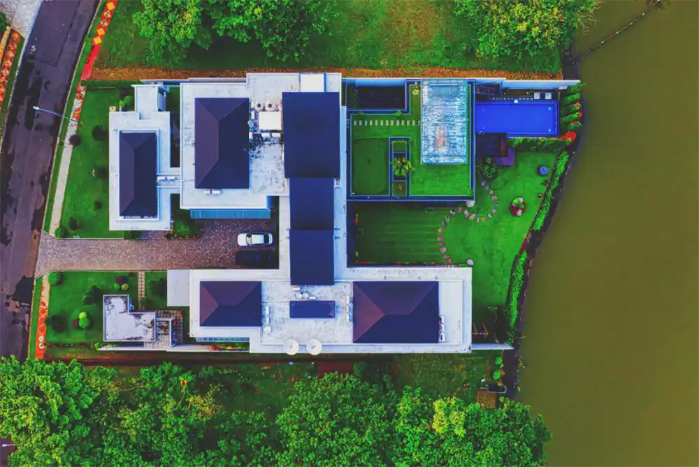 house from sky