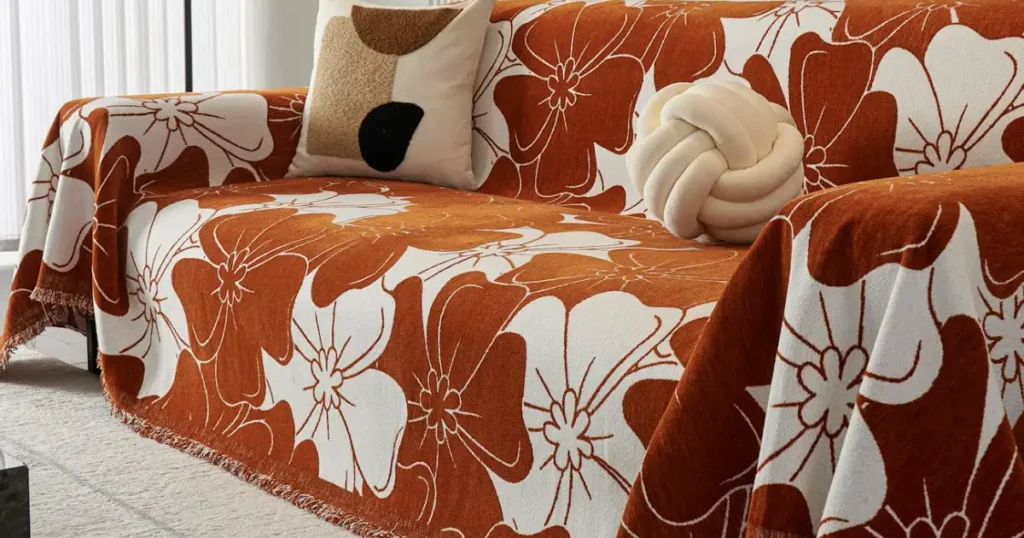 home decor, fall stems, pillows, ribbon, cozy home decor