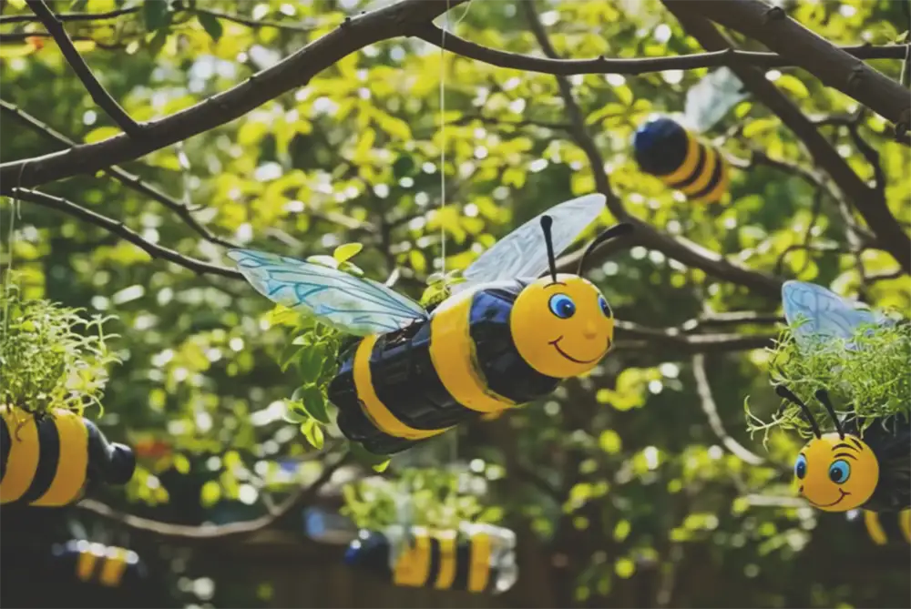plastic waste into garden art, Planter Ideas, Painting Designs on Recycled Plastic Planters