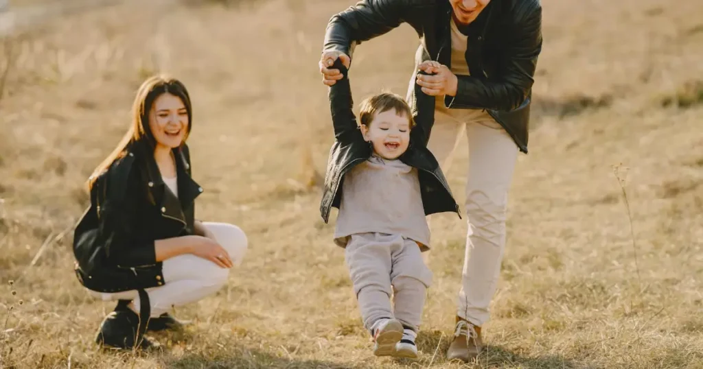 Positive Parenting Checklist, Family enjoying playful soccer game