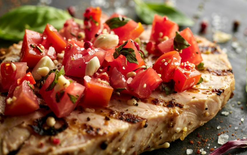 Sheet Pan Bruschetta Chicken