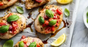 Sheet Pan Bruschetta Chicken