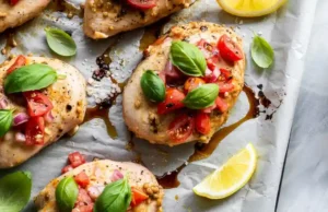 Sheet Pan Bruschetta Chicken