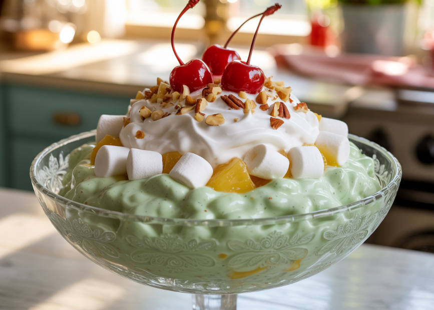 Easy Make-Ahead Holiday Desserts, Stress-Free Recipes for Entertaining, Watergate Salad