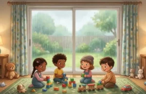 rainy day games,indoor activities,family fun,screen-free,kids games,group games,classic games,creative play,home activities,fun ideas