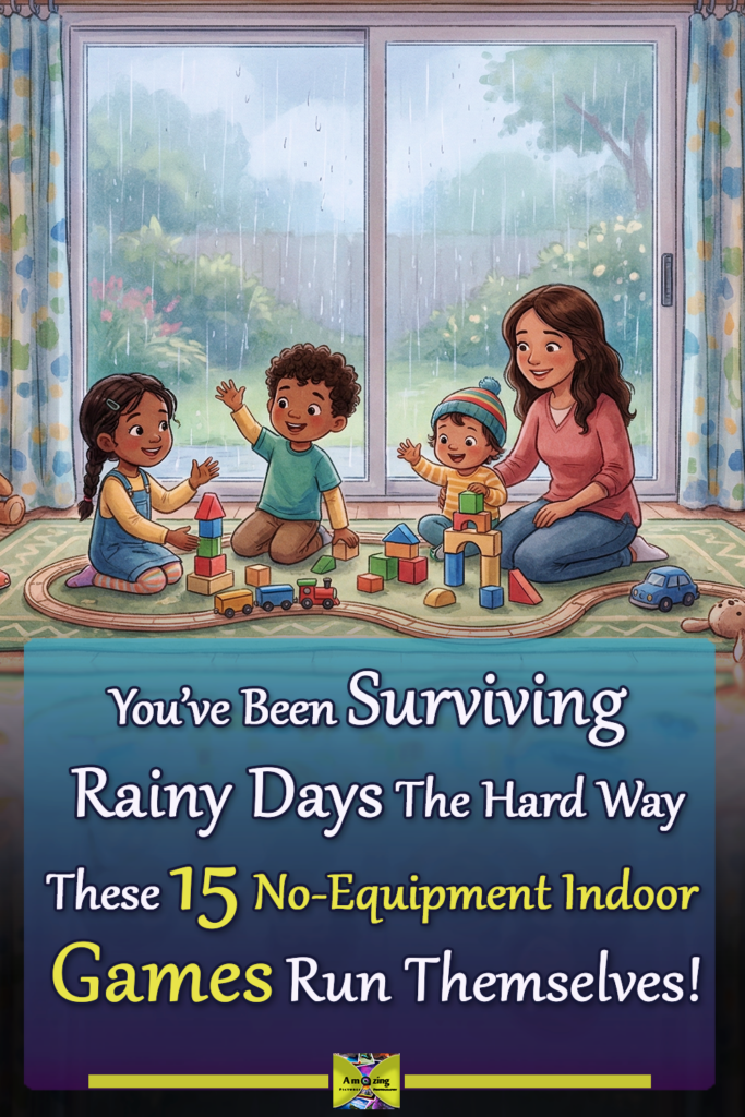rainy day games,indoor activities,family fun,screen-free,kids games,group games,classic games,creative play,home activities,fun ideas