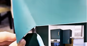 Dreaming of a kitchen glow-up without the mess or cost? See how a roll of racing green vinyl and butcher block wrap turned a plain kitchen into a jaw-dropping space—no tools or commitment needed! Perfect for renters, DIY lovers, and anyone craving a quick change.