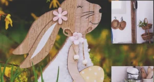 A cozy cottage-style home decorated for spring with budget-friendly seasonal accents like flowers, terracotta pots, baskets, vintage finds, and light neutral fabrics.