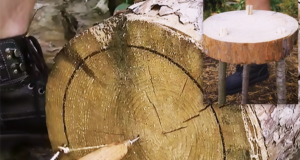 bushcraft, camping hacks, outdoor lifehack, survival skills, DIY camp table,