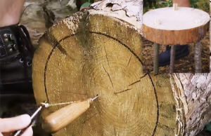 bushcraft, camping hacks, outdoor lifehack, survival skills, DIY camp table,