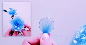 plastic bag crafts, DIY recycled flowers, easy crafts, shopping bag art, how to make plastic flowers