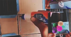 A handmade DIY flower box made from paper or cardboard, styled as a pretty gift or decor piece for flowers, holidays, or special occasions.