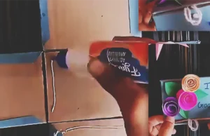 A handmade DIY flower box made from paper or cardboard, styled as a pretty gift or decor piece for flowers, holidays, or special occasions.