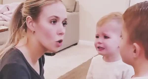 A parenting-focused pin about toddler discipline and gentle parenting strategies for handling tantrums, setting boundaries, and responding calmly to difficult toddler behavior.