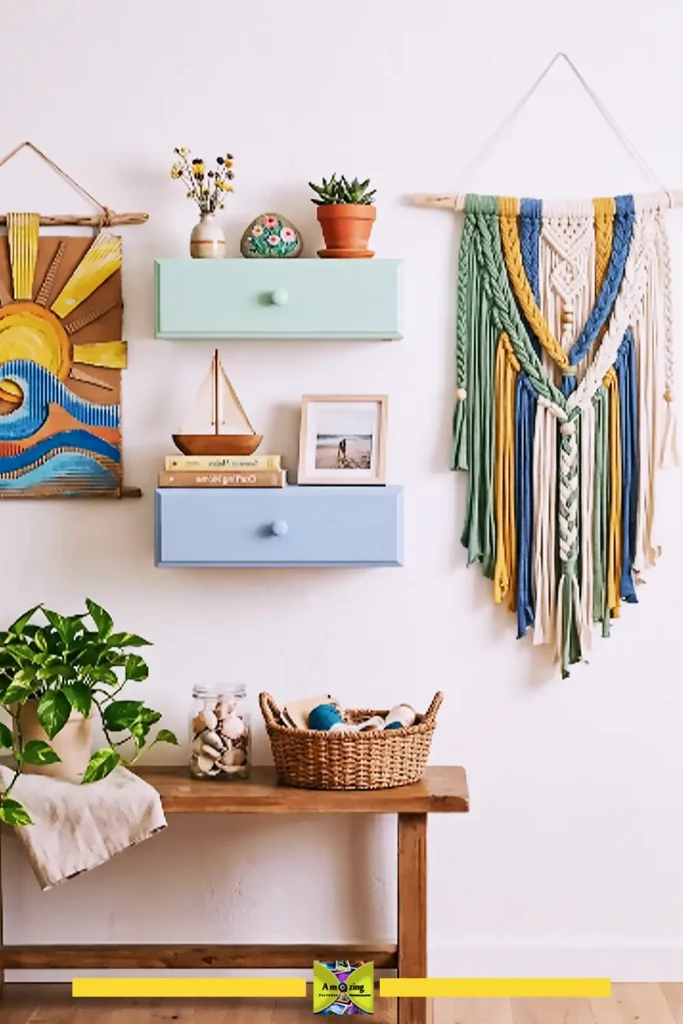 Collage preview of all 16 aesthetic summer craft projects made from everyday and upcycled materials