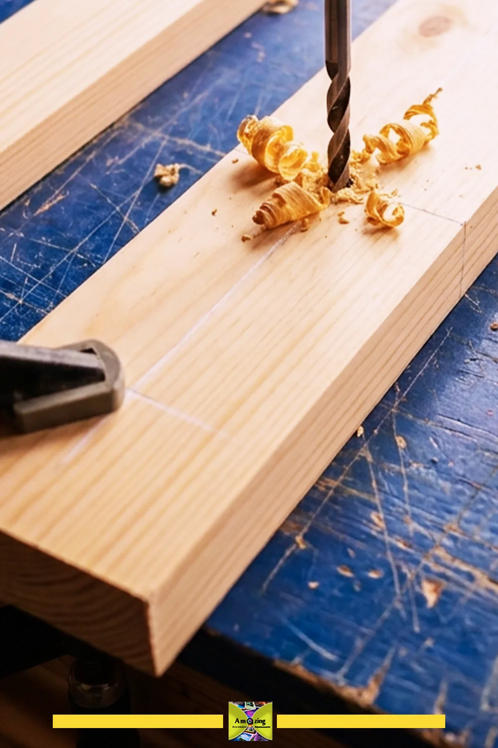 Drilling Holes for a Brush Drying Rack